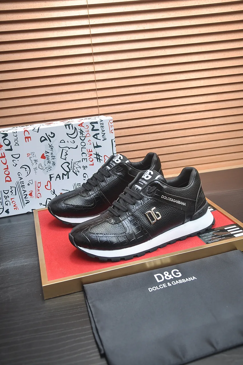Men's shoes 💰440💶[D&G] High-end quality Product trademark: DG "Dolce & Gabbana*" low-top sneakers Product material: imported ^_^ cowhide upper, cotton silk lining, original outsole Regular size: 38-45 (customized in 45)